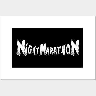 NightMarathon Text Posters and Art